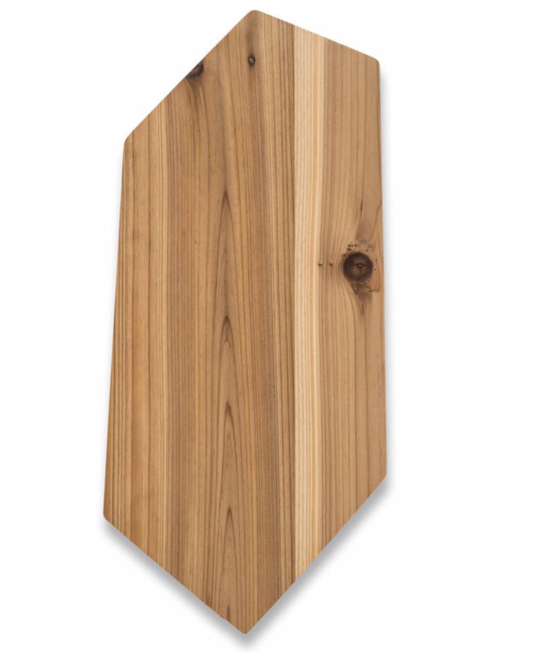 hex bamboo serving plank